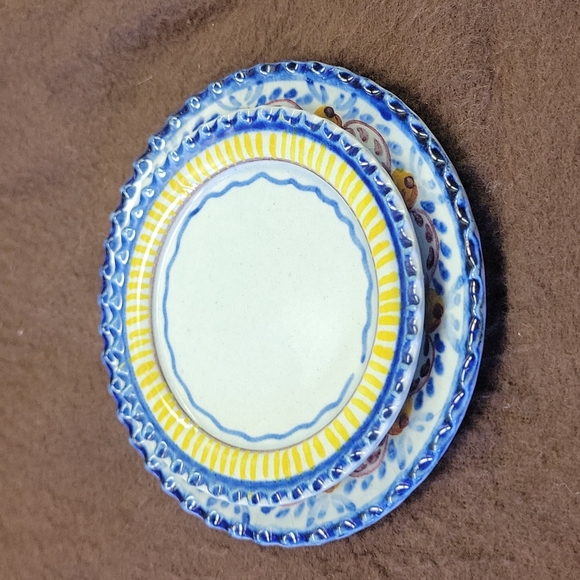 Carvalhinho Porto Handpainted Vintage Butter Pat Plates (set of 12) - Picture 7 of 16